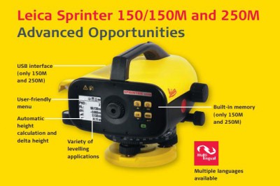 Máy thủy chuẩn điện tử Leica Sprinter 150/250M - Một số lưu ý khi sử dụng