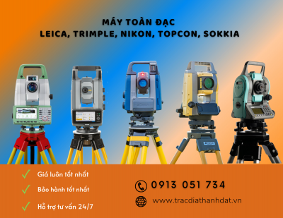 Máy toàn đạc điện tử: ĐO CHUẨN – BỐ TRÍ NHANH – ỔN ĐỊNH NGOÀI CÔNG TRƯỜNG!