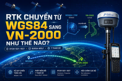 Hiểu đúng về RTCM 1021–1027, Helmert (Bursa-Wolf), 7 tham số và chuyển đổi hệ tọa độ